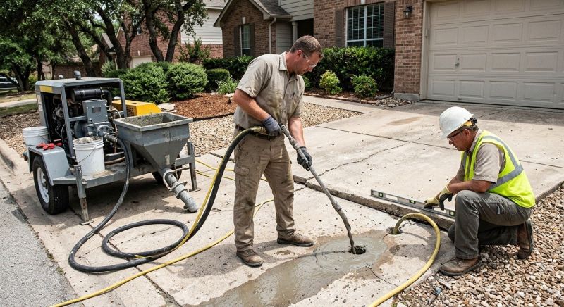 Driveway Slab Lifting in West Des Moines, IA
